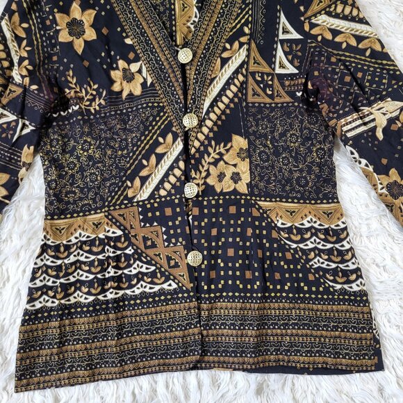 Lady Carol Vintage Floral Blazer/ Cardigan Size 16 - Picture 3 of 16